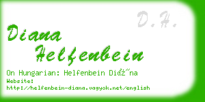 diana helfenbein business card